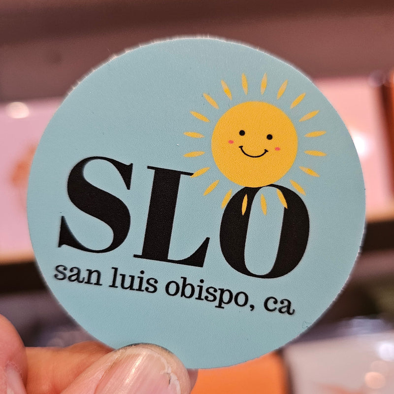 SLO Sunshine Sticker Round