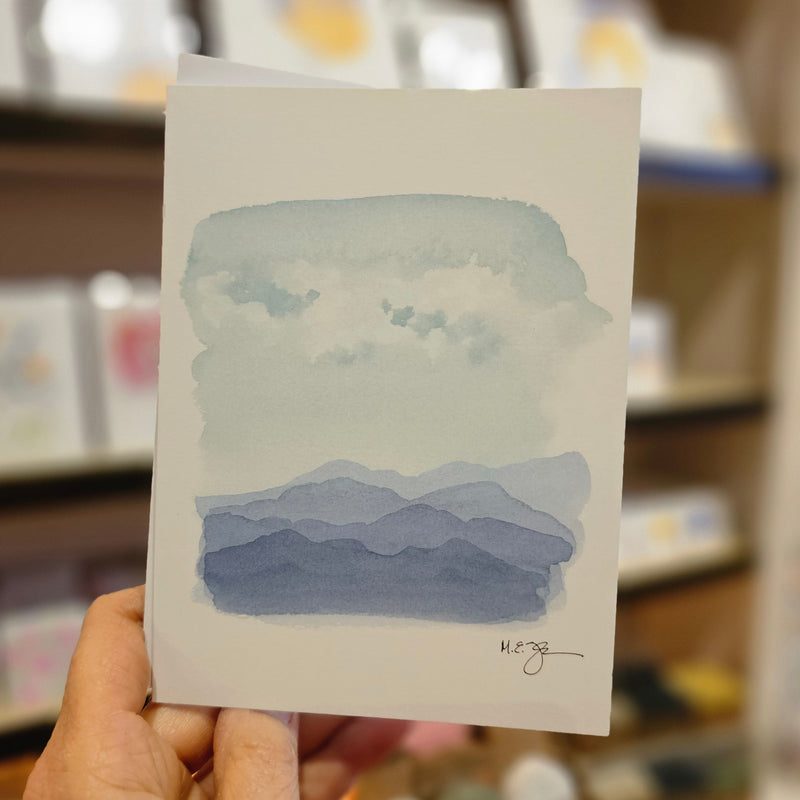 Watercolor Mountains Greeting Card