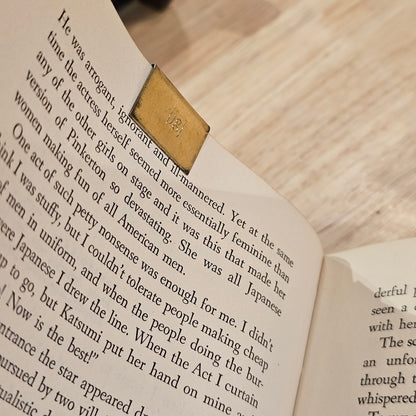 BOOKED ALL WEEKEND  Hand Stamped Brass Bookmark