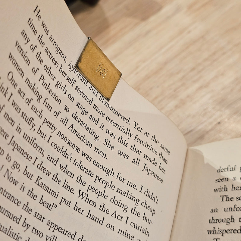 BOOKED ALL WEEKEND  Hand Stamped Brass Bookmark
