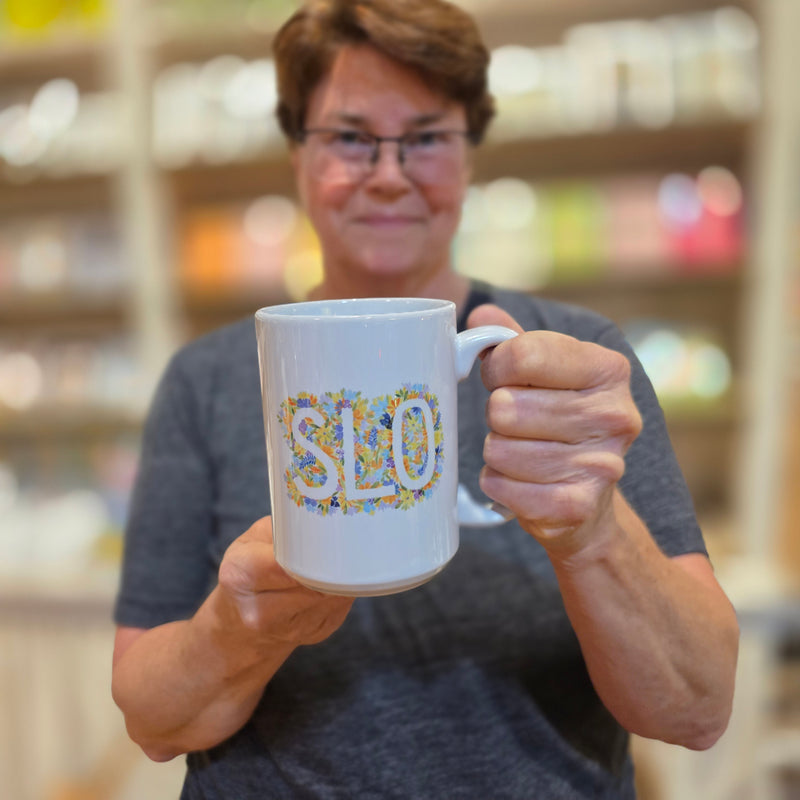 Melissa's Watercolors SLO Flowers Mug