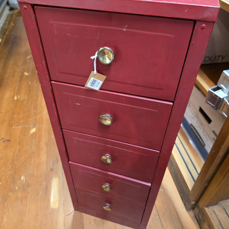 Metal Cabinet Red