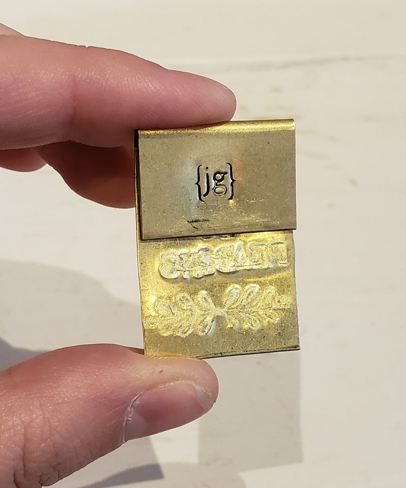 I'D RATHER BE READING - Hand Stamped Brass Bookmark