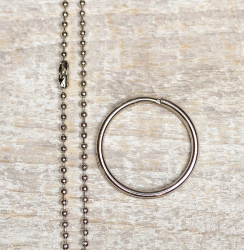 Promise Me You'll Always Remember... Stamped Brass Key ring / Necklace