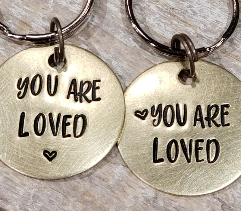 You Are Loved - Hand Stamped Brass