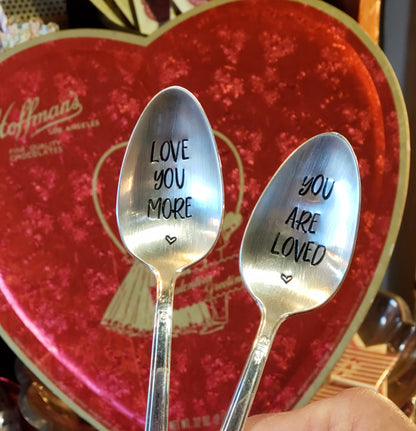 You are Loved & Love You More - Silver Plate Spoon Set