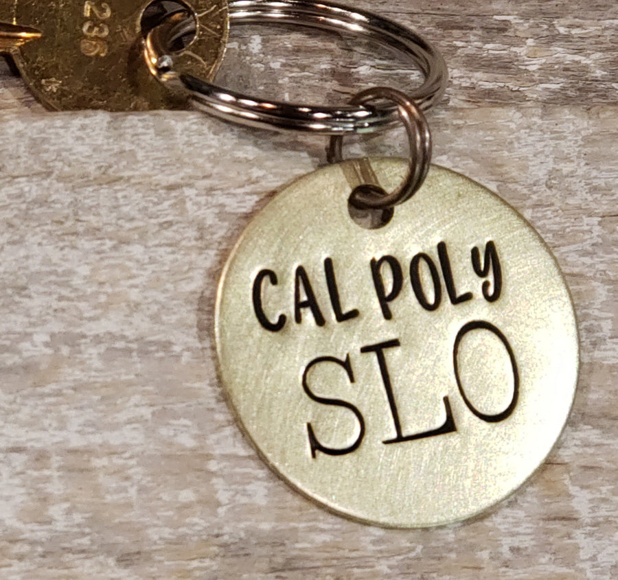 Cal Poly SLO - Hand Stamped Brass