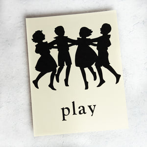 PLAY Action Word Poster 8 1/2" x 11"