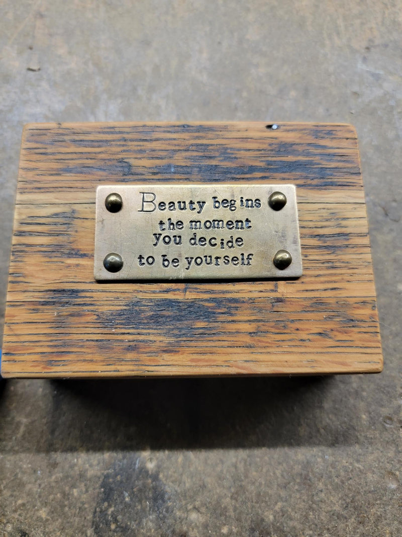 Beauty Begins...Inspirational Quote Block
