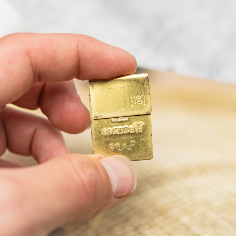 I'M BOOKED THIS WEEKEND - Hand Stamped Brass Bookmark