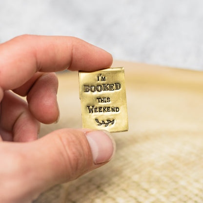 CUSTOMIZED - Hand Stamped Brass Bookmark