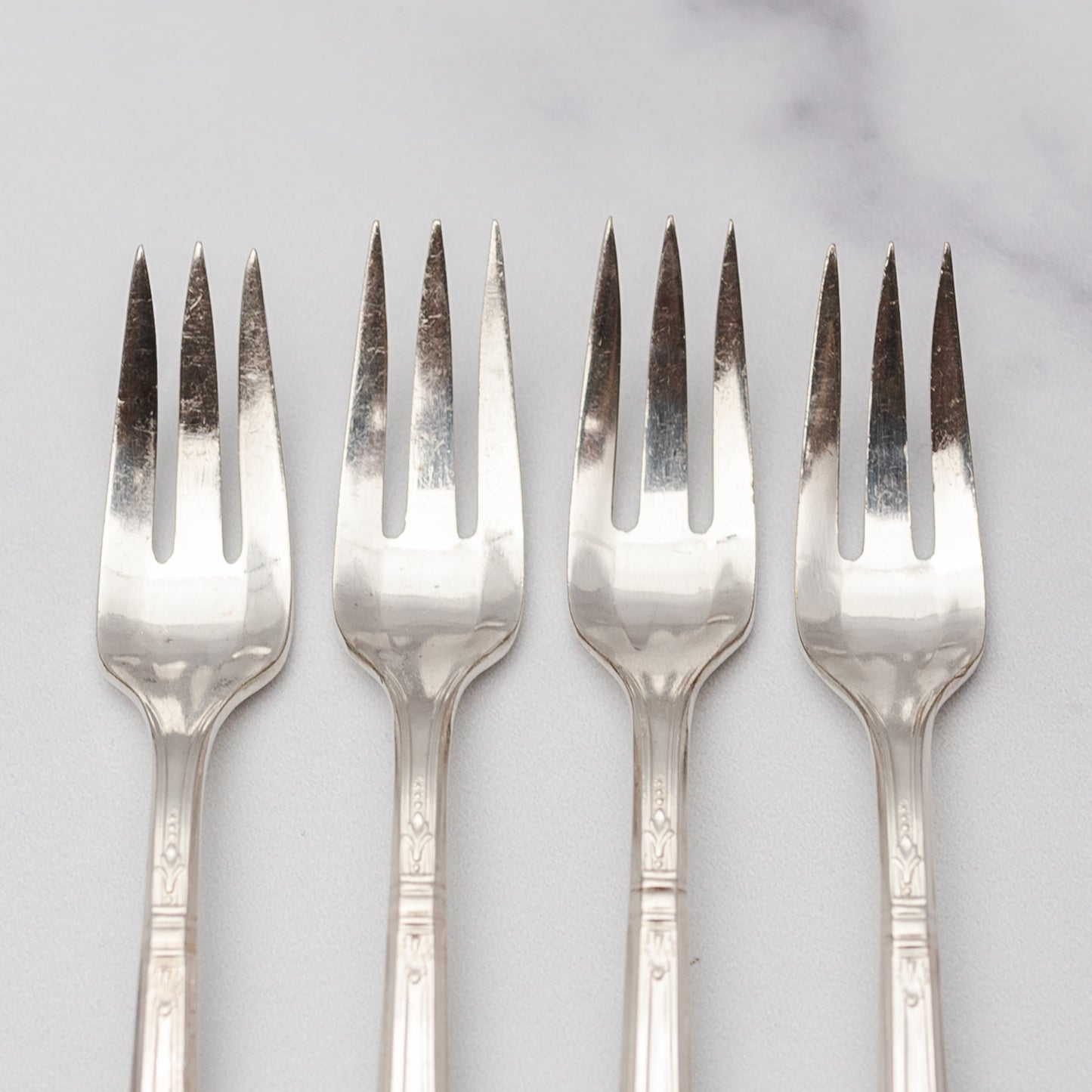 Vintage Silver-plate Cocktail Forks Set of 4