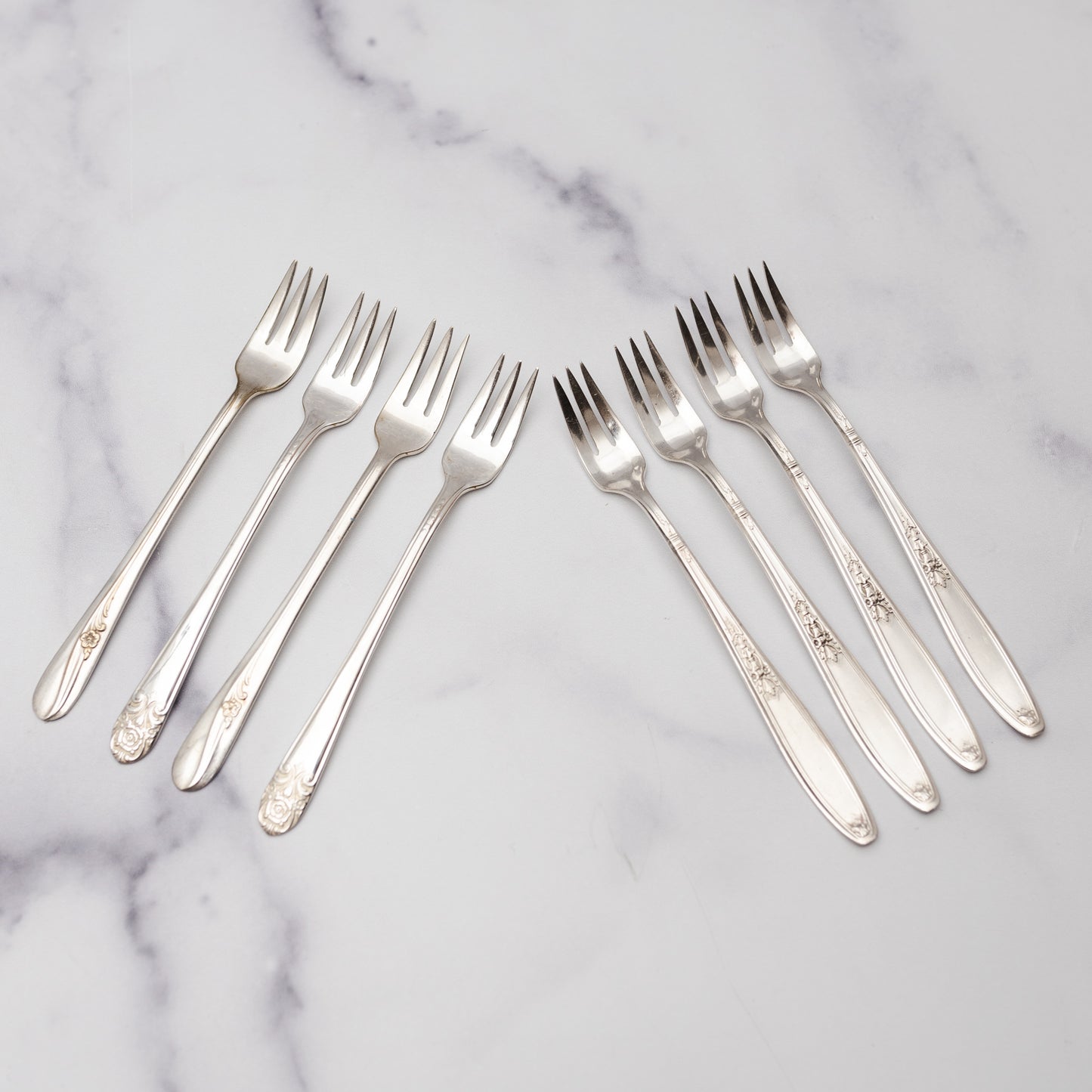 Vintage Silver-plate Cocktail Forks Set of 4