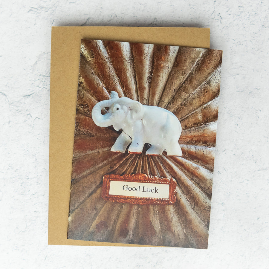 Good Luck Elephant Greeting Card