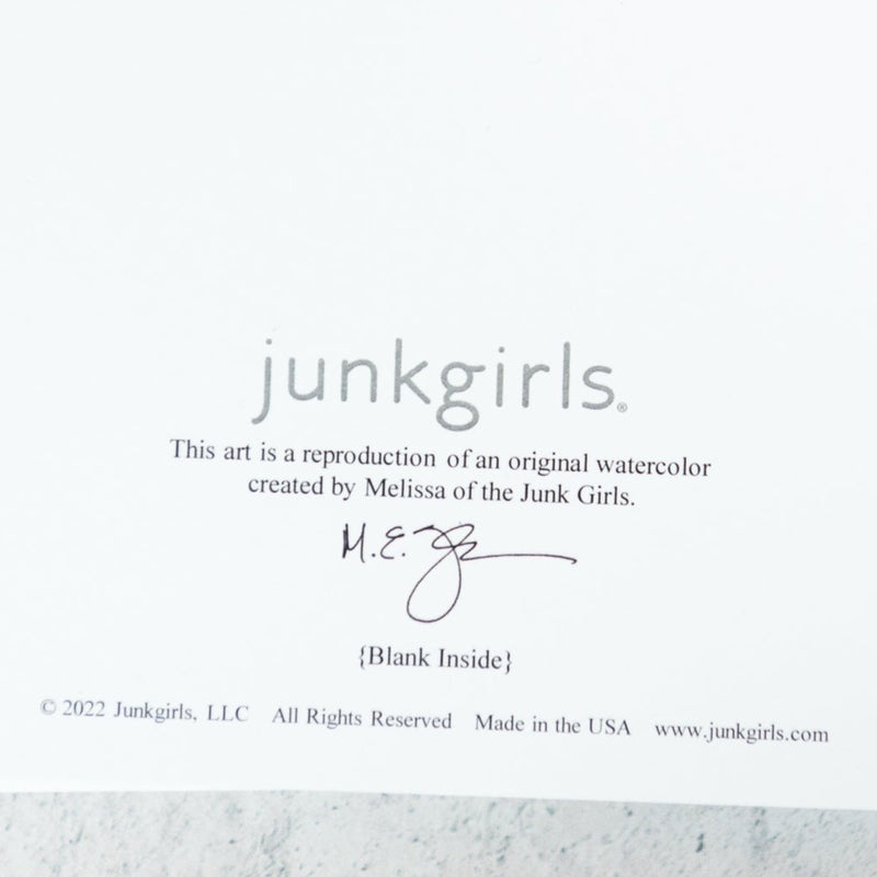 Three in a Line by M. E. James 6x4 Greeting Card