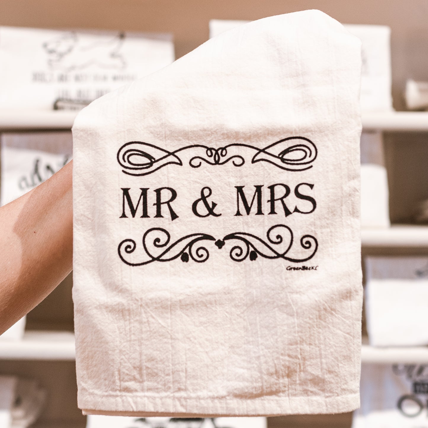 Mr. & Mrs. Cotton Tea Kitchen Towel
