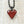 Load image into Gallery viewer, Chunky Red Glitter Heart Necklace*
