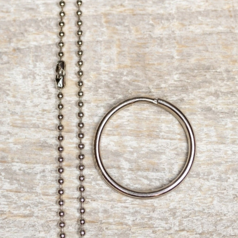 Oh The Places You'll Go! - 2" Stamped Brass Key ring / Necklace