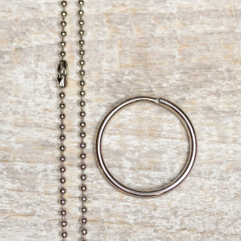 I am not afraid, I was born to do this - Joan of Arc quote on 1.5" Stamped Brass Key ring / Necklace