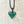 Load image into Gallery viewer, Chunky Teal Glitter Heart Necklace*
