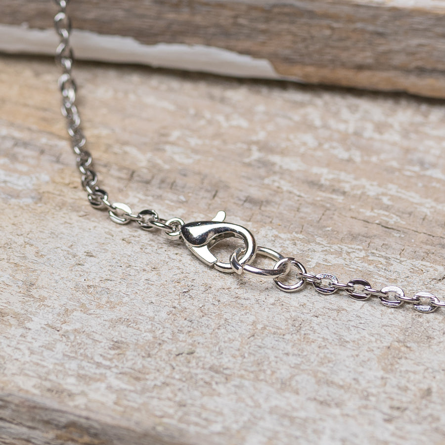 Taurus Zodiac Constellation Hand Stamped Repurposed Brass Necklace on 20" chain