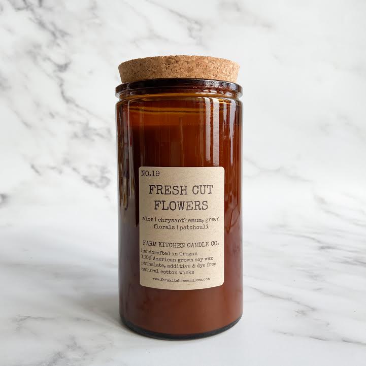 Fresh Cut Flowers Soy Candle