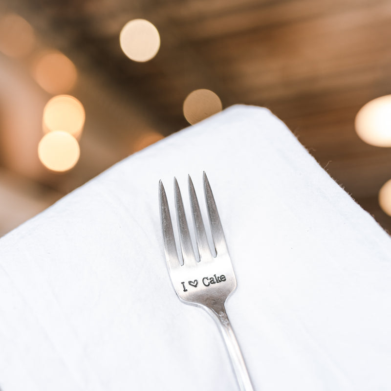 I Love Cake - Silver Plate Fork