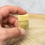 JUST ONE MORE CHAPTER - Hand Stamped Brass Bookmark - 