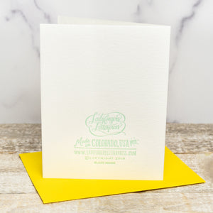 MOM! Letterpress Mother's Day Card