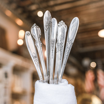 Vintage Silver-plate Cocktail Forks Set of 4