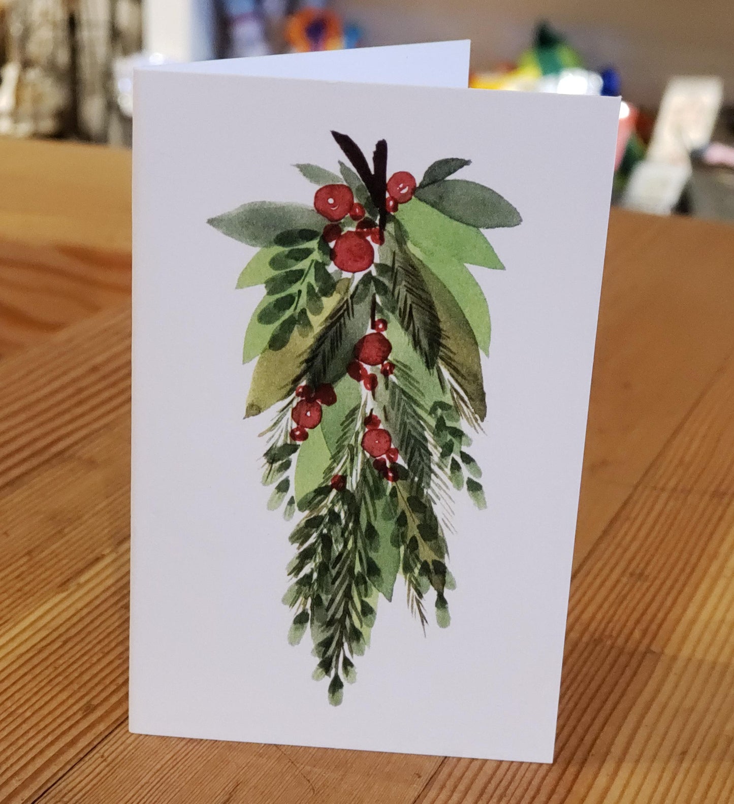 Christmas Swag Holiday Gift Enclosure Card